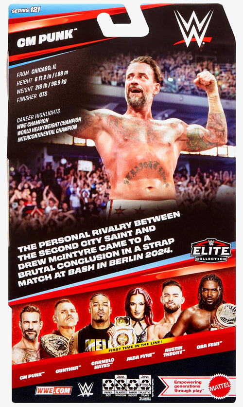 CM Punk WWE Elite Collection Series #121