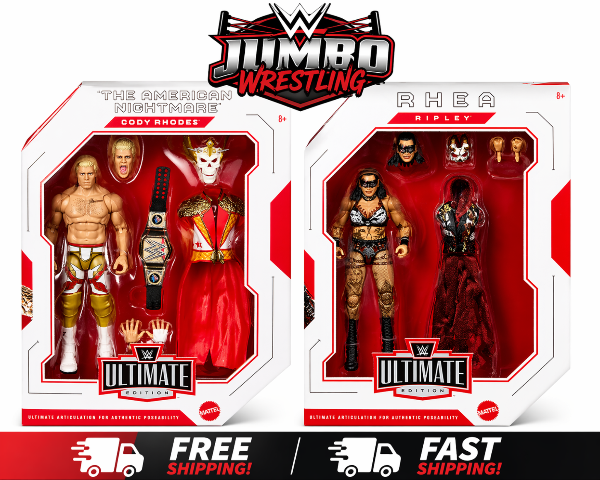 WWE Ultimate Edition Cody Rhodes + Rhea Ripley Bundle Deal
