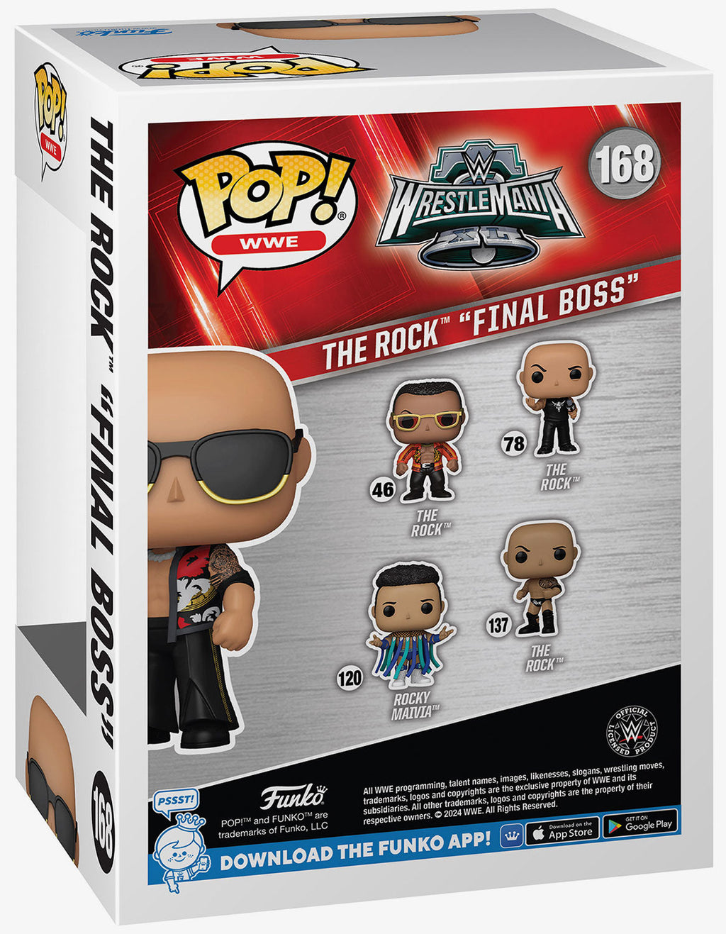 The Rock “Final Boss” WWE POP #168 (Special Edition)